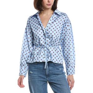 Hl Affair Womens Long Sleeve Top, Blue
